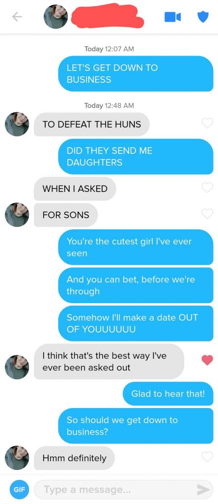 Tinder Etiquette Texting Example