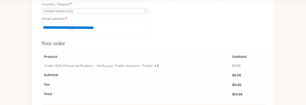 put my details to buy tinderophone