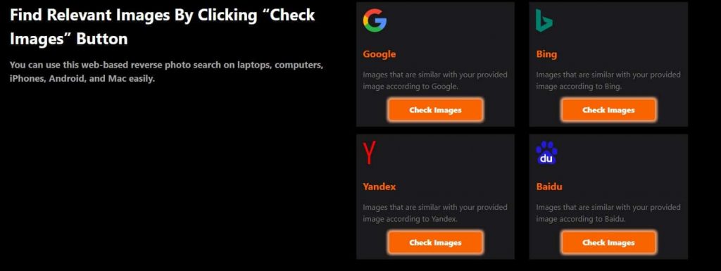 Reverse Image Search Tinder