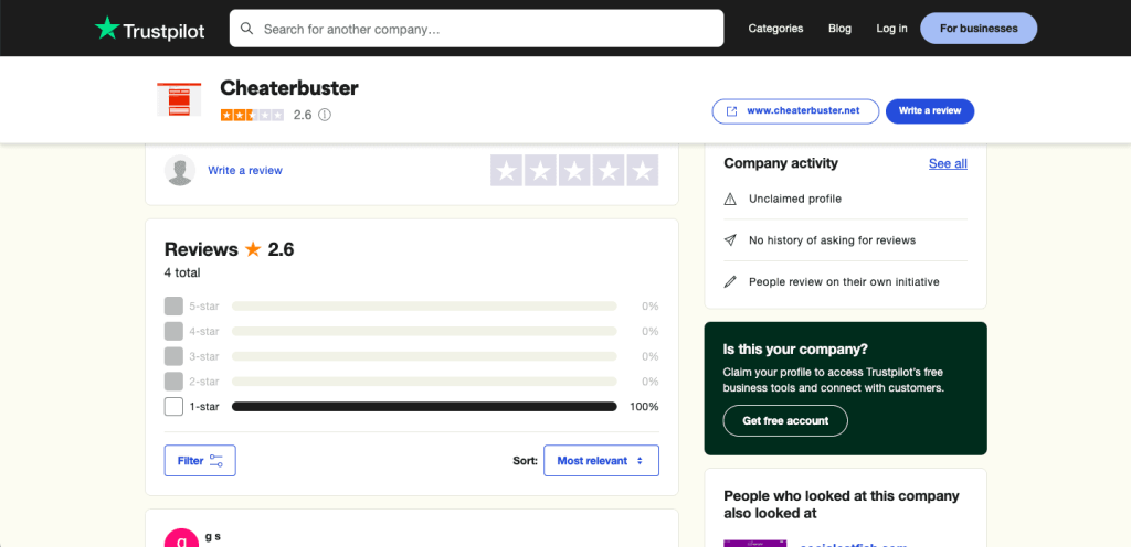 Cheaterbuster Reviews