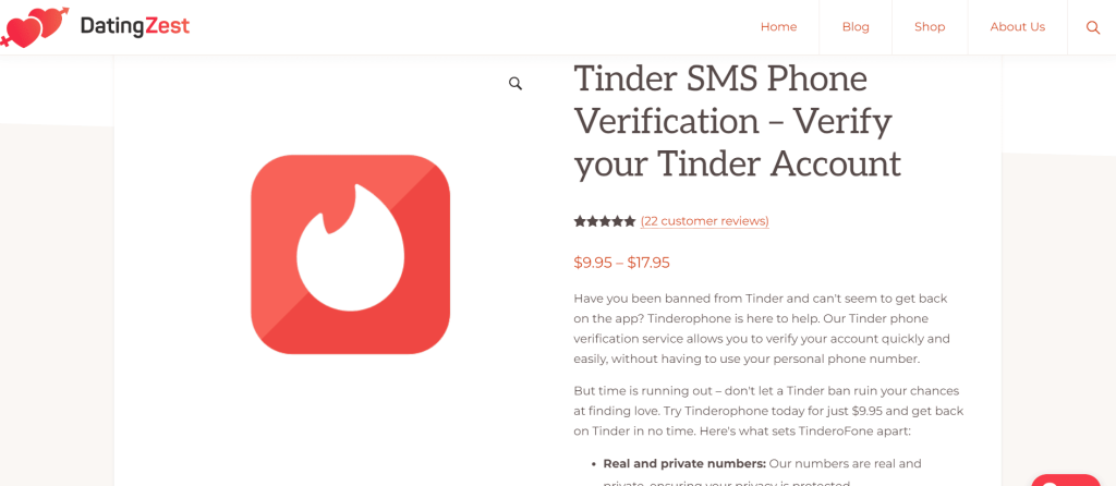 Tinderophone works for Tinder; Has been tested four times, and results successful each testing time.