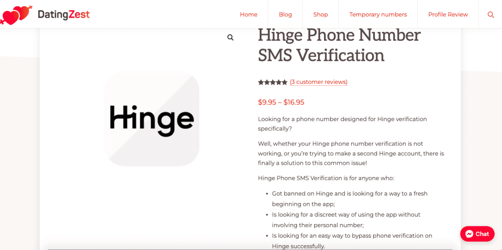 DatingZests-Hinge-Phone-Number