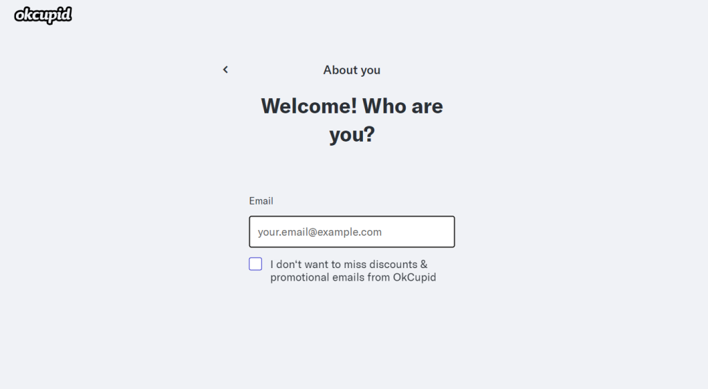 Make a new OkCupid account—new email, phone number, and everything
