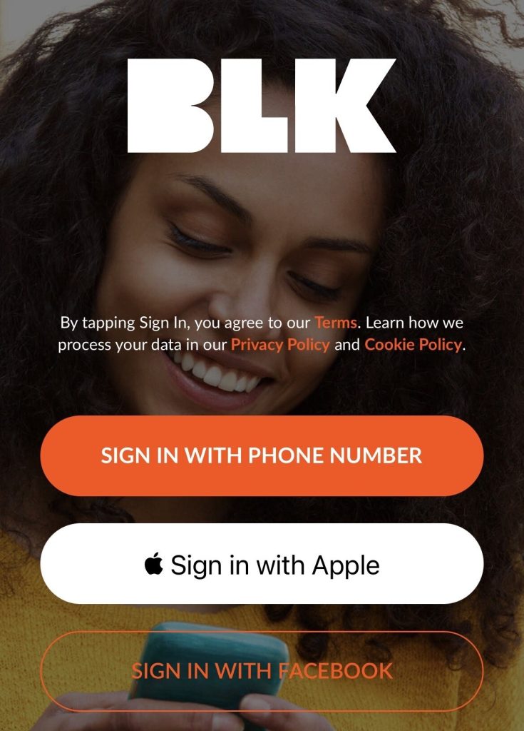 No, you can’t sign up for BLK Dating without a phone number