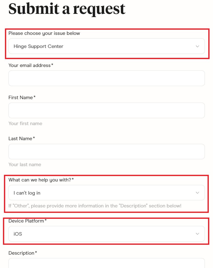 Contact Hinge Support for Email Verification not working