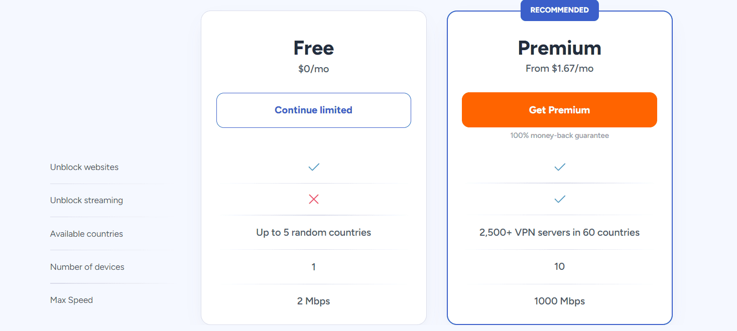 2Start by installing a VPN if necessary