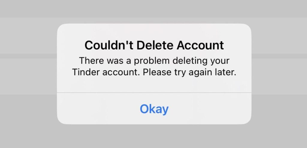 How to delete your Tinder account while being shadowbanned