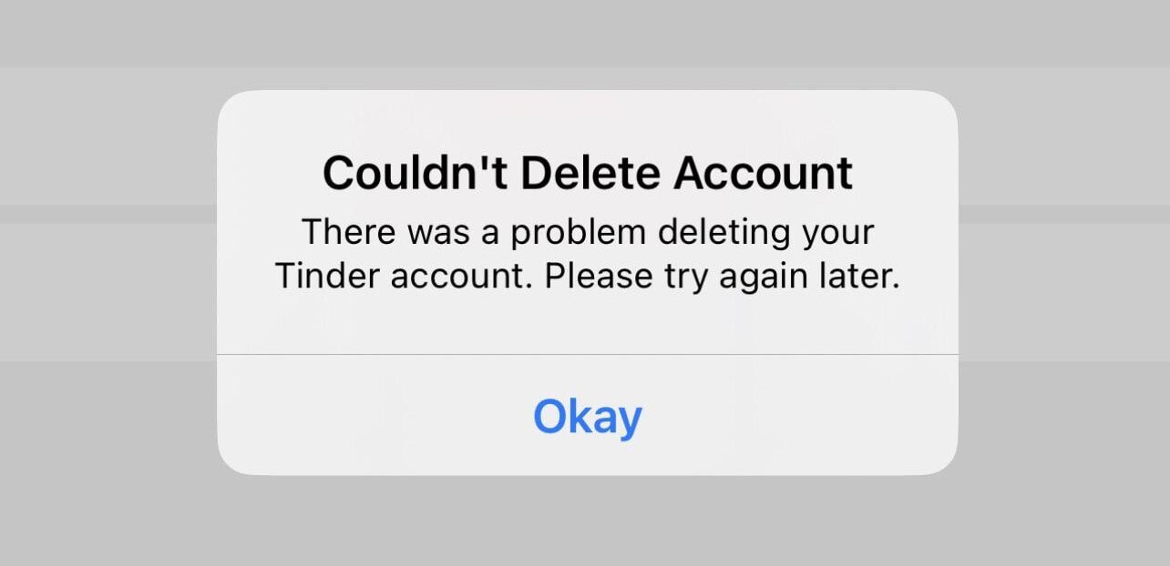 How to delete your Tinder account while being shadowbanned