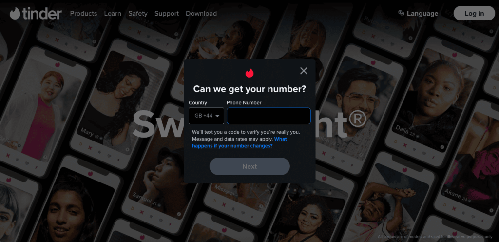 Paste Number on Tinder