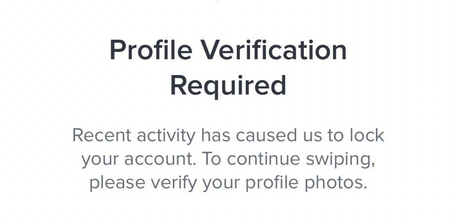 Should you undergo the profile verification process