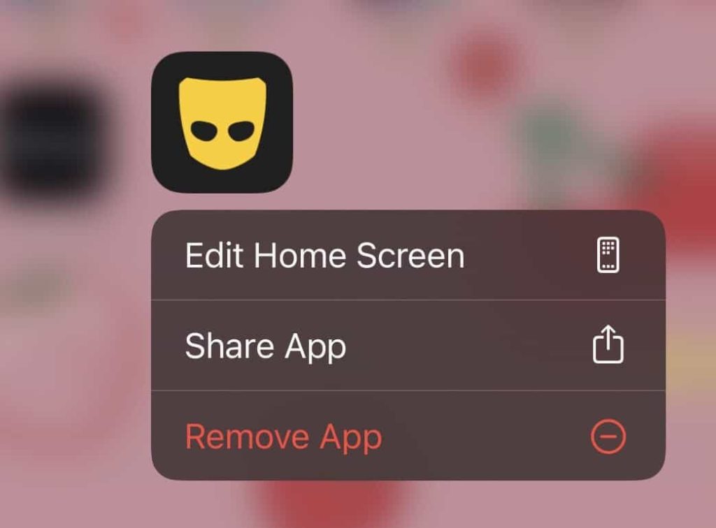 Delete the Grindr app entirely