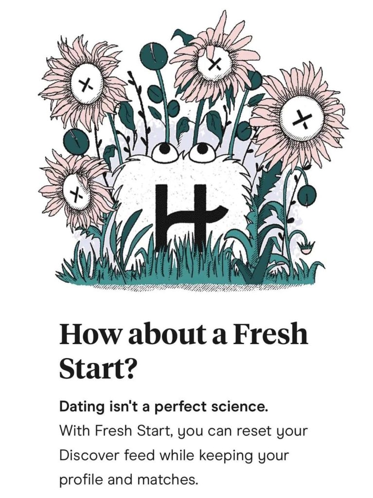 Just what is Hinge’s ‘Fresh Start’ feature