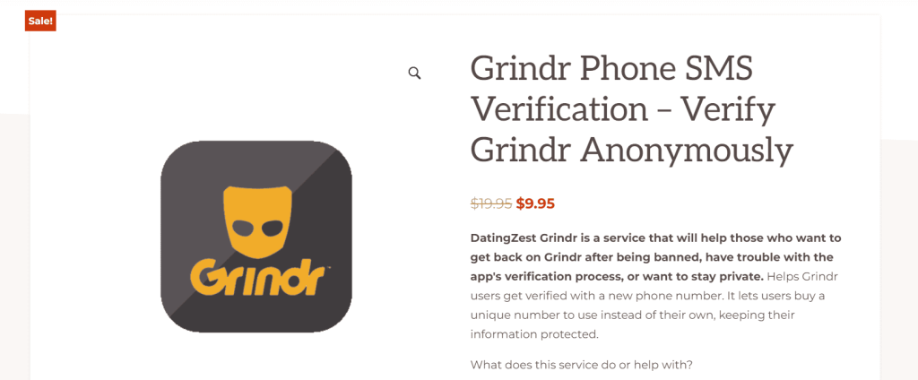 Making a Grindr account with DatingZest